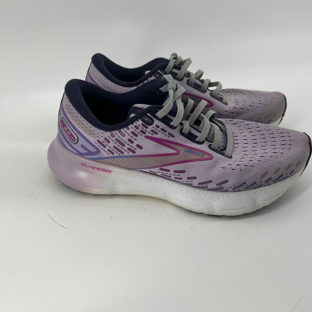 Brooks Glycerin 20 Women's 8.5 Running Shoes Lavender Purple Protalus Insoles‎